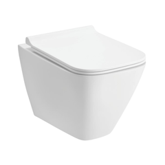 Cera Casper Rimless wall hung EWC with duroplast slim seat cover