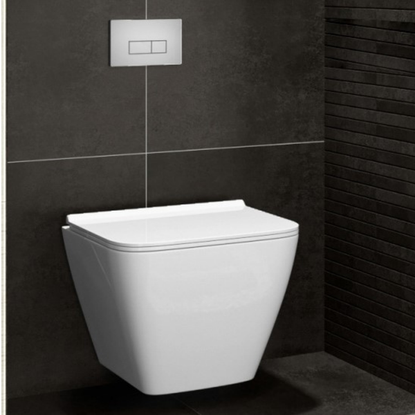 Cera Casper Rimless wall hung EWC with duroplast slim seat cover