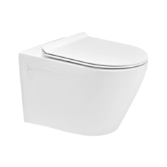 Cera Camel Rimless Wall hung EWC with Duroplast slim seat cover