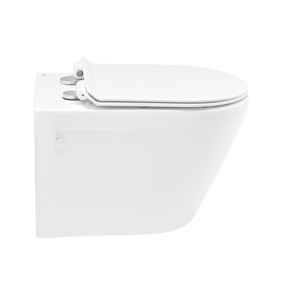 Cera Camel Rimless Wall hung EWC with Duroplast slim seat cover