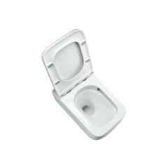 Cera Cartica Quiet Wave Rimless wall hung EWC with Duroplast slim seat cover  P Trap