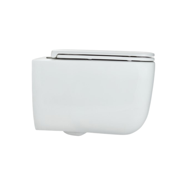 Cera Cartica Quiet Wave Rimless wall hung EWC with Duroplast slim seat cover  P Trap