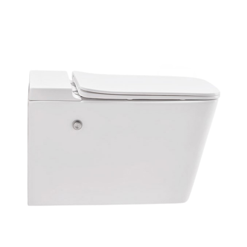Cera Crios Modern Tankless Wall-Mounted Sanitation Bowl (Snow White - Rimless Square Profile - S1045101)
