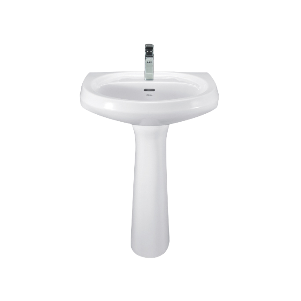 Cera Cornet Wash basin with full pedestal