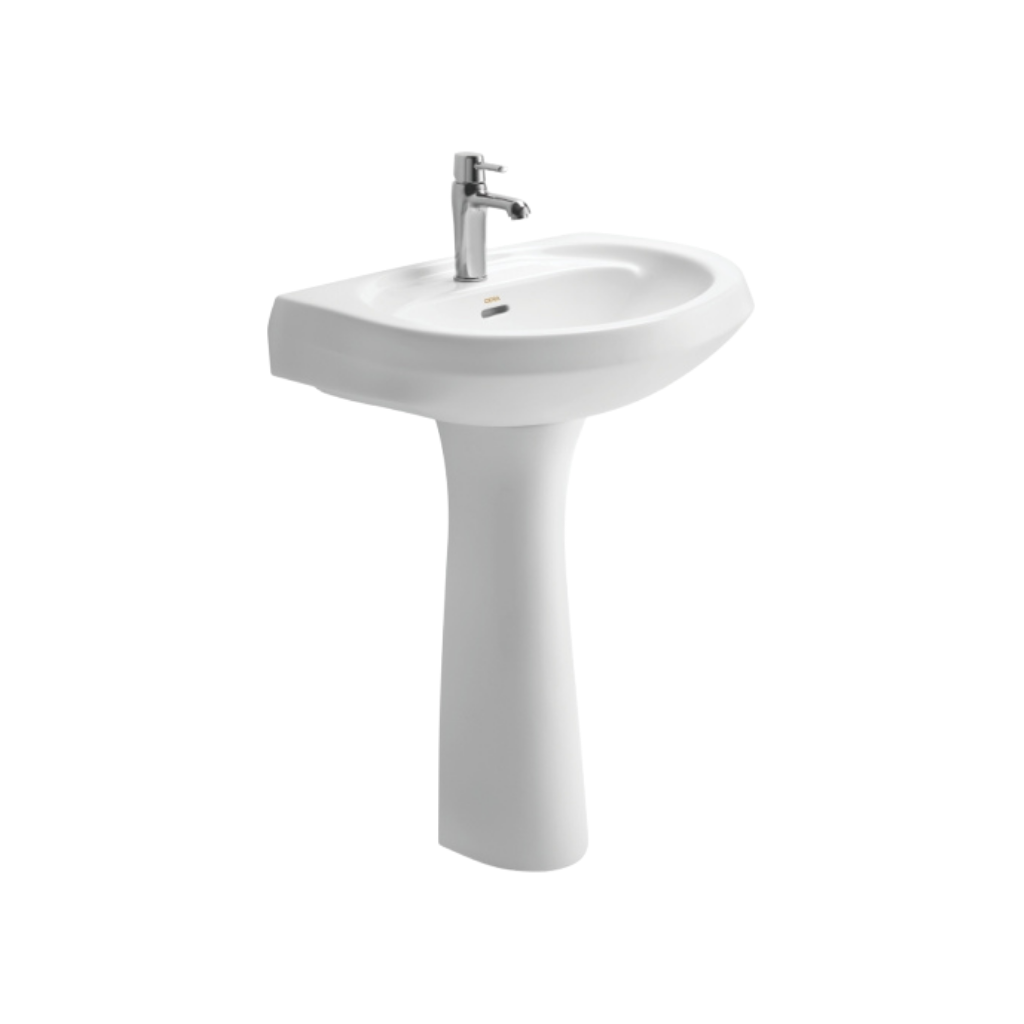 Cera Cornet Wash basin with full pedestal