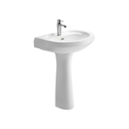 Cera Cornet Wash basin with full pedestal