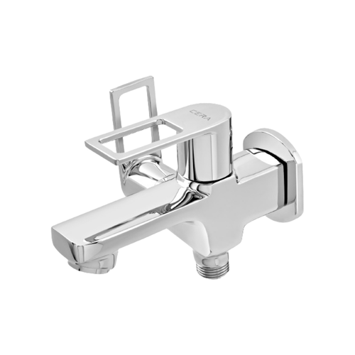 Cera Winslet Brass 2-Way Wall Tap with Side Handle and Wall Flange (F1099161)