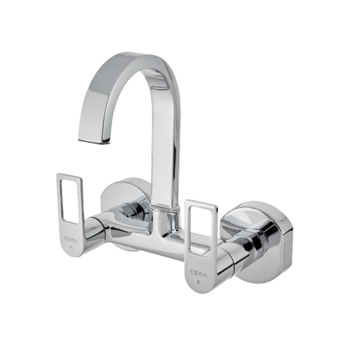 Cera Winslet Wall-Mounted Kitchen Sink Mixer Valve with 150mm Swivel Spout (F1099501)