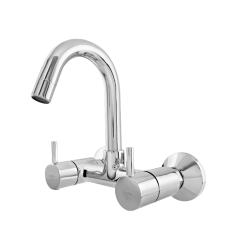 Cera Fountain Wall-Mounted Kitchen Sink Mixer Valve with 150mm Swivel Spout (F2013501)