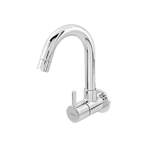 Cera Fountain Wall-Mounted Kitchen Sink Faucet with Long Swivel Spout (F2013251)