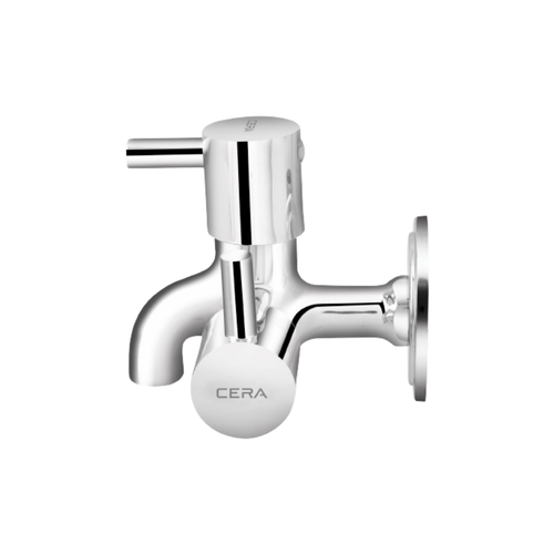 Cera Garnet Brass 2-Way Angle Valve with Wall Flange (F2002211)