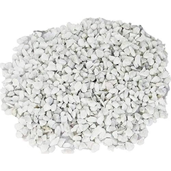 Pebbles White Marble Chips Unpolished