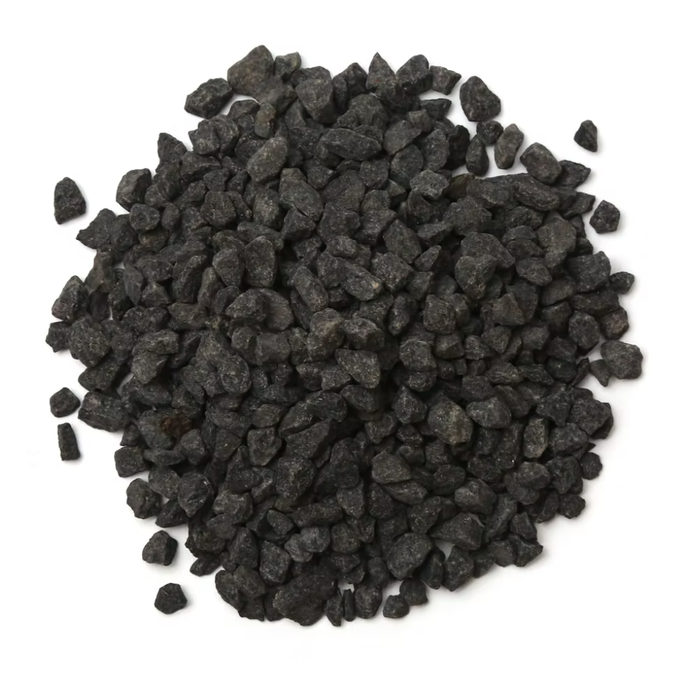 Pebbles Black Chips Unpolished