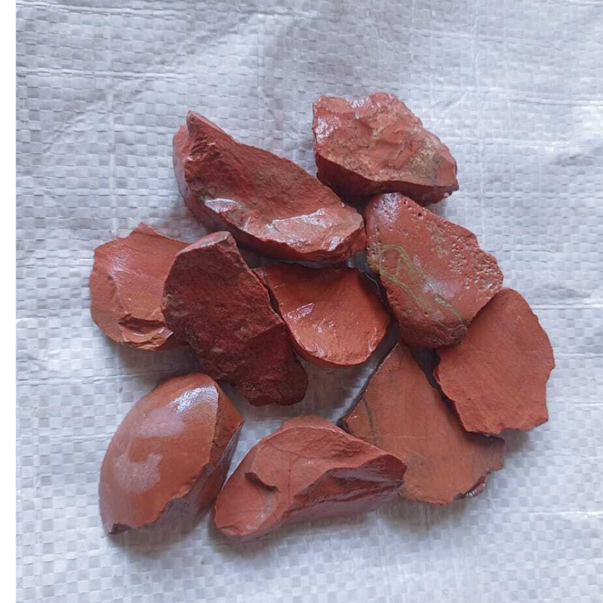 Pebbles Red Chips Unpolished