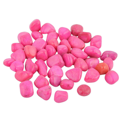 Pebbles Pink Coloured Polished