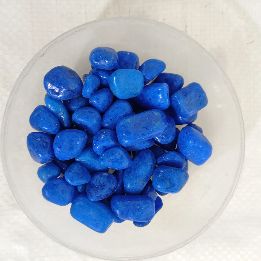 Pebbles Blue Coloured Polished