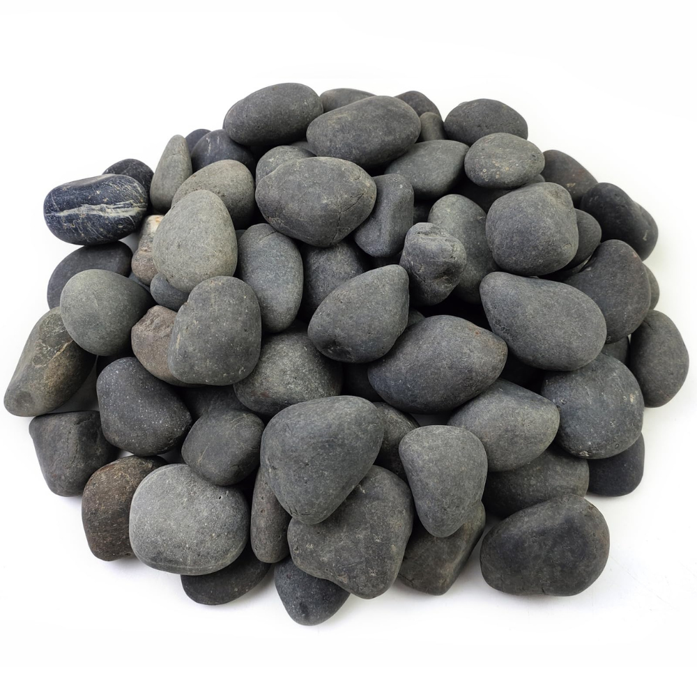 Pebbles Black River Unpolished