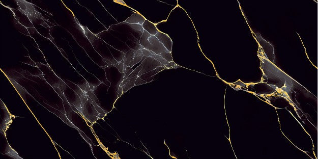 Digital Vitrified Tiles Code Vigo Black Endless (600x1200 mm) High Glossy