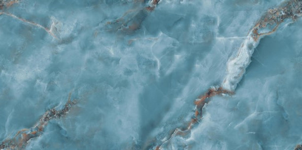 Digital Vitrified Tiles Code Viser Onyx Aqua (600x1200 mm) High Glossy Endless
