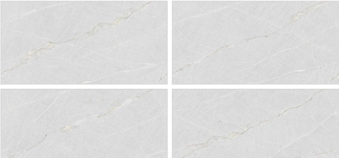 Digital Vitrified Tiles Code Visma Bianco (600x1200 mm) Carving Endless