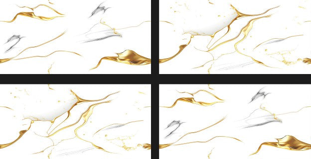 Digital Vitrified Tiles Code White Gold Endless (600x1200 mm) Glossy