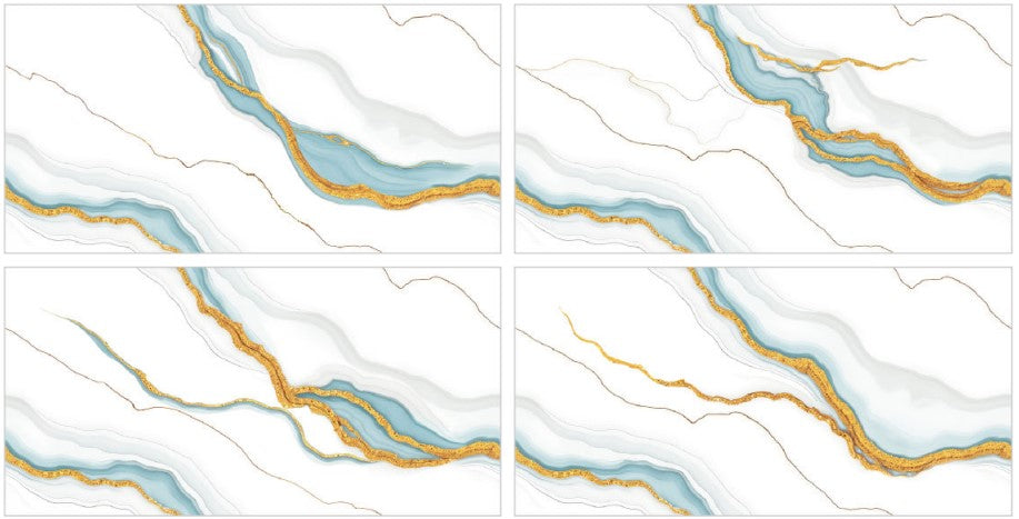 Digital Vitrified Tiles Code Wild Sky Gold (600x1200 mm) Carving Endless