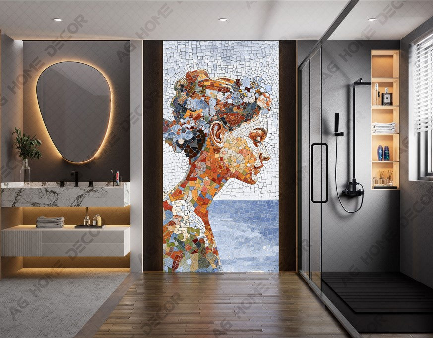 Digital Poster Tiles Code Ancient Gaze (1200x2400 mm)