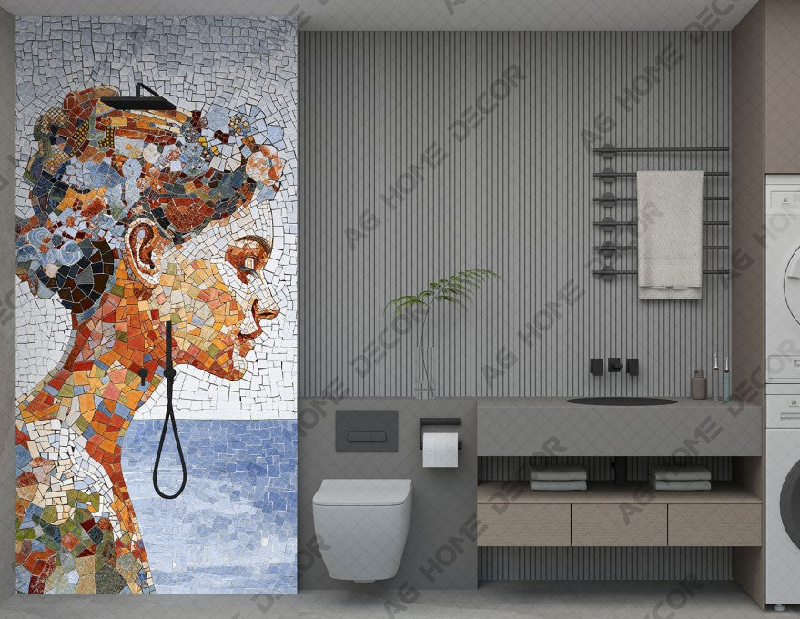 Digital Poster Tiles Code Ancient Gaze (1200x2400 mm)