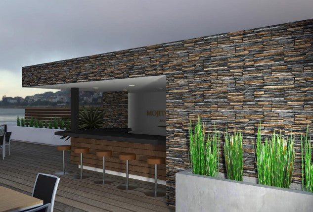 Digital Elevation Tiles Code Basalt Cemento (300x450 mm) High Depth