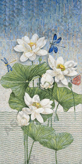 Digital Poster Tiles Code Blue Dragonfly (1200x2400 mm)