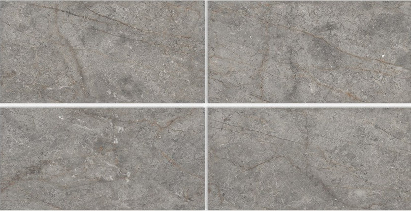 Digital Vitrified Tiles Code Bossy Grey (600x1200 mm) Glossy Endless