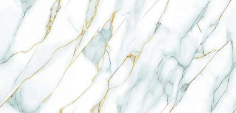 Digital Vitrified Tiles Code Botanic Green Gold (600x1200 mm) High Glossy