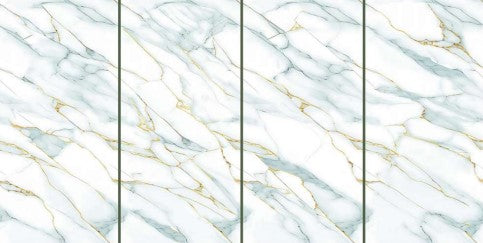 Digital Vitrified Tiles Code Botanic Green Gold (600x1200 mm) High Glossy