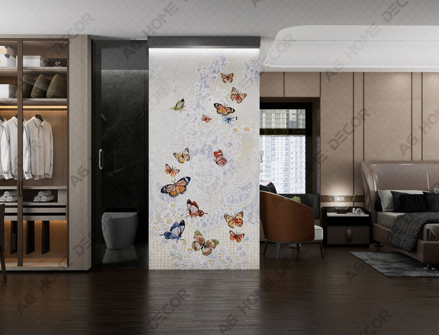 Digital Poster Tiles Code Butterfly (1200x2400 mm)