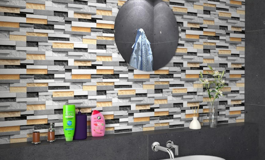 Digital Elevation Tiles Code Cascade Brizo (300x450 mm) High Depth