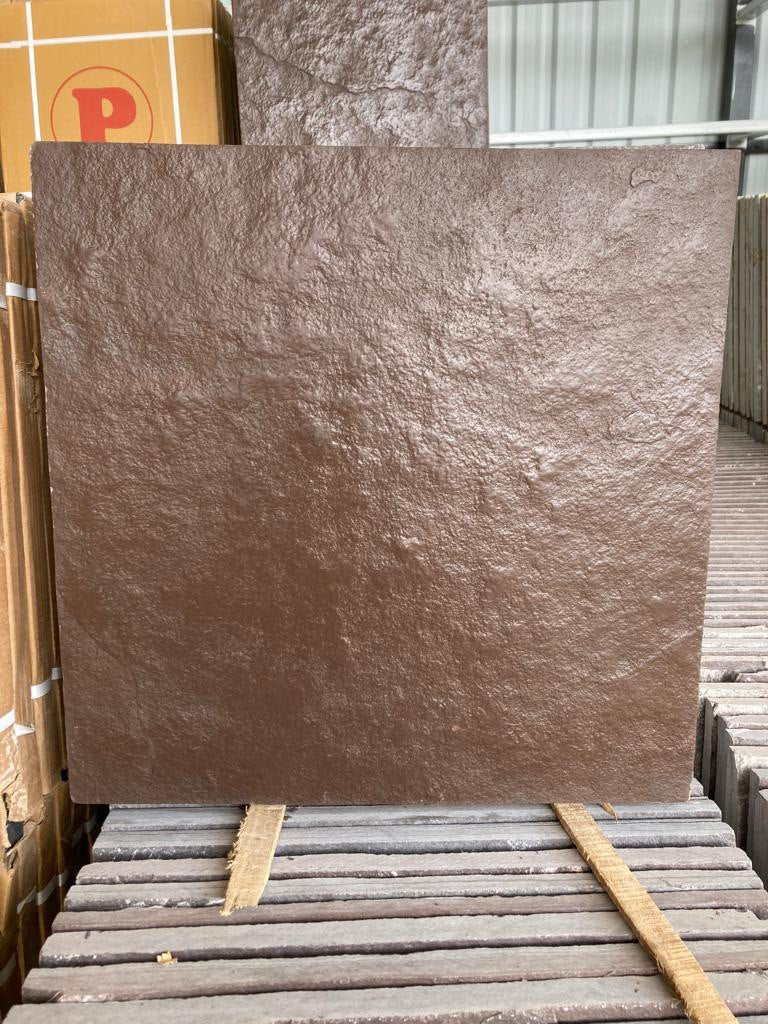 Chocolate Stone Leather Finish