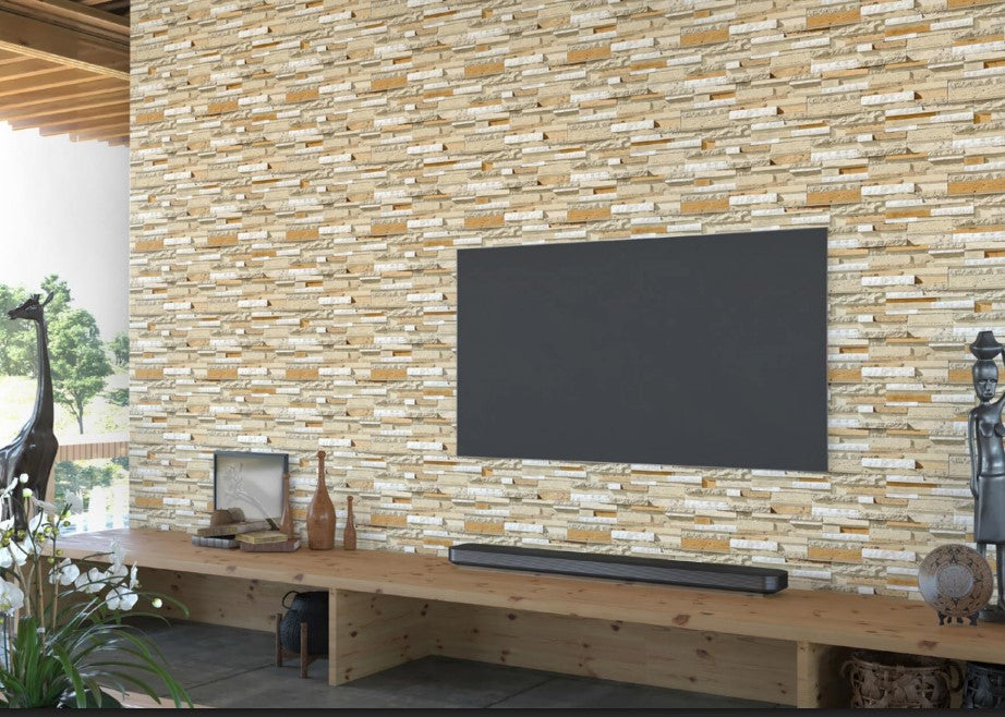Digital Elevation Tiles Code Creek Crema (300x450 mm) High Depth