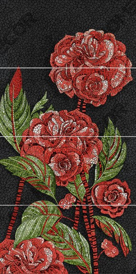 Digital Poster Tiles Code Crimson Rose (1200x2400 mm)