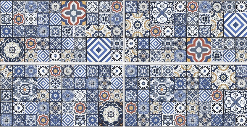 Digital Vitrified Tiles Code Décor 012 (600x1200 mm) High Glossy Endless