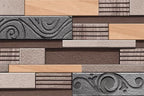 Digital Elevation Tiles Code Desert Choco (300x450 mm) High Depth