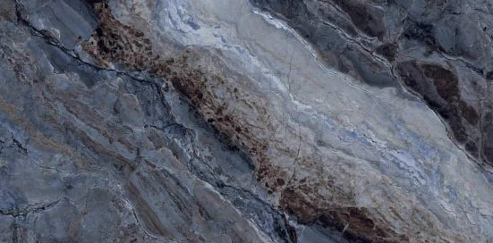 Digital Vitrified Tiles Code Eagle Blue (800x1600 mm) High Glossy