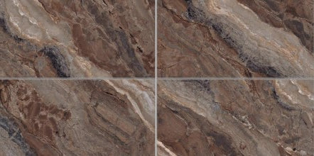 Digital Vitrified Tiles Code Eagle Brown (800x1600 mm) High Glossy