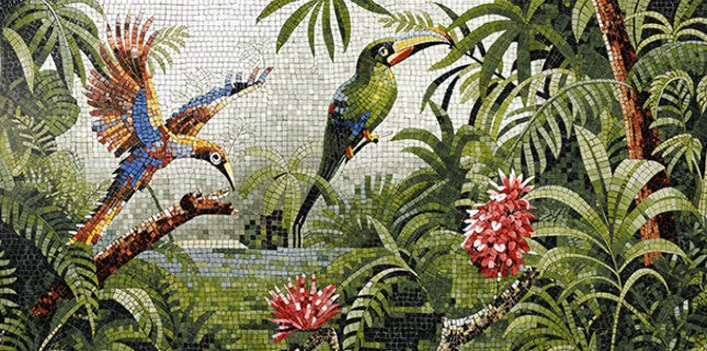 Digital Poster Tiles Code Forest Bird (1200x2400 mm)