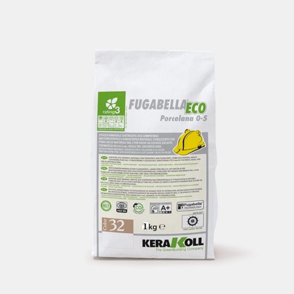 Kerakoll Fugabella Eco Porcelana Mineral Tile Grout (0-5mm) – 1 Kg