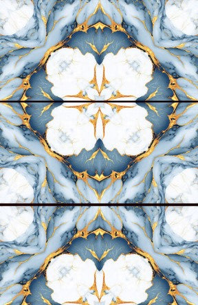 Digital Vitrified Tiles Code Bm-Art Graffiti Aqua (600x1200 mm) High Glossy