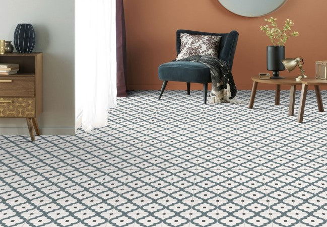 Digital Moroccan Tiles Code Herald Blue (600x600 mm)