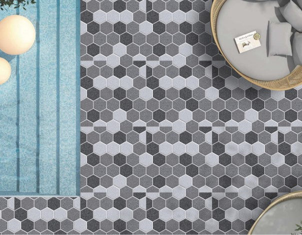 Digital Parking Tiles Code Hexa 1 (400x400mm)