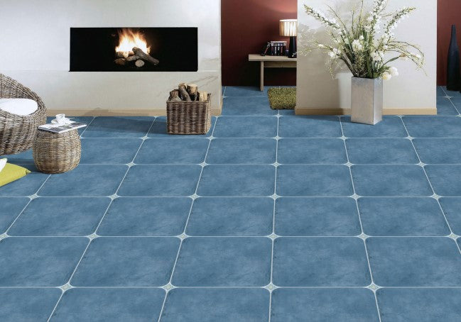 Digital Athangudi Tiles Code Insert Blue (600x600 mm)