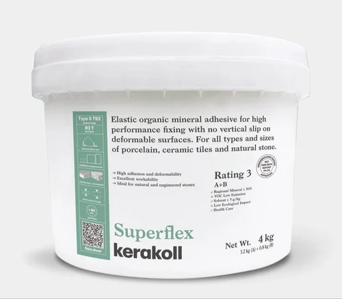 Kerakoll Superflex Eco Highly Elastic Organic Mineral Tile Adhesive – 4 Kg