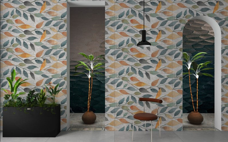 Digital Vitrified Carving Tiles Code Kinfolk Decor (600x1200 mm) Carving